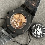 Audemars Piguet 15400  gravierte mattschwarze mechanische Herrenuhr DLC