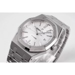 Audemars Piguet Royal Oak 15400 mechanische Herrenuhr mit weißes Zifferblatt