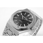 ZF-Fabrik Audemars Piguet Royal Oak 15400 mit Stahlgürtel und schwarzer Oberfläche