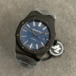 Audemars Piguet Royal Oak 15400 PVD armband schwarzes Zifferblatt