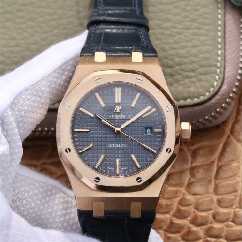 OM Audemars Piguet Royal Oak 15400 Herrenuhr Lederarmband replica uhren