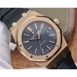 OM Audemars Piguet Royal Oak 15400 Herrenuhr Lederarmband replica uhren