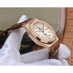 OM Audemars Piguet Royal Oak 15400  41mm Lederarmband replica uhren