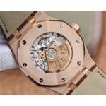 OM Audemars Piguet Royal Oak 15400  41mm Lederarmband replica uhren