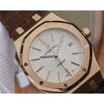 OM Audemars Piguet Royal Oak 15400  41mm Lederarmband replica uhren