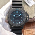  Panerai Submersible PAM1616 blaues  Zifferblatt Kautschukarmband