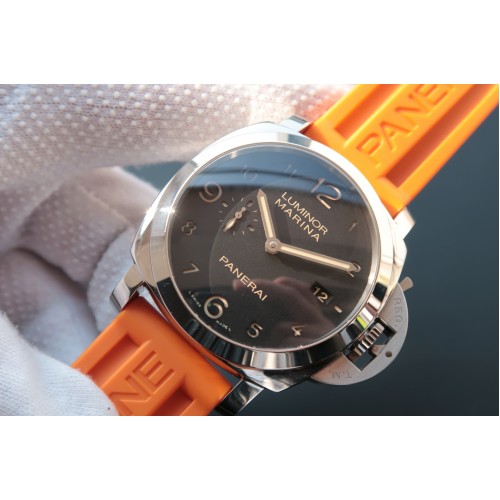 Panerai PAM35 stahl  gelb kautschukband