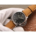  Panerai 904L 42mm schwarzes Zifferblatt braunes lederband