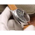  Panerai 904L 42mm schwarzes Zifferblatt braunes lederband