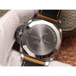  Panerai 904L 42mm schwarzes Zifferblatt braunes lederband