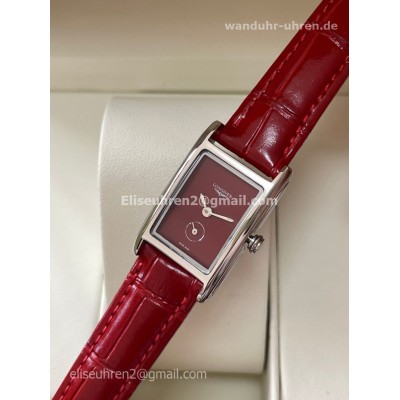 Longines Dolce Vita Quarz 23mm Damenuhr mit rotem Zifferblatt AAA