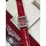 Longines Dolce Vita Quarz 23mm Damenuhr mit rotem Zifferblatt AAA