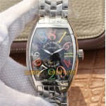 franck muller crazy color dreams schwarz stahl arabische Ziffern