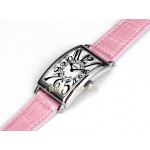 franck muller long island  36mm lederband weiss