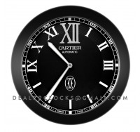 Cartier Calibre römische Zahlen schwarz DLC wanduhr 