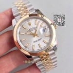 Rolex Noob factory 126303  two tone  41mm  weißes Zifferblatt replica 