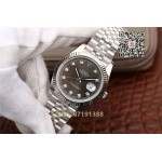 Rolex datejust   Noob Factory 126334 grau diamond replica