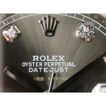 Rolex datejust   Noob Factory 126334 grau diamond replica