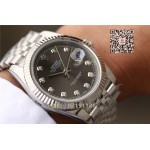 Rolex datejust   Noob Factory 126334 grau diamond replica