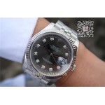 Rolex datejust   Noob Factory 126334 grau diamond replica