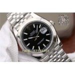  Rolex Noob Factory  Datejust Saphire 126300 schwarzes Zifferblatt  replica