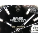  Rolex Noob Factory  Datejust Saphire 126300 schwarzes Zifferblatt  replica