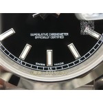  Rolex Noob Factory  Datejust Saphire 126300 schwarzes Zifferblatt  replica