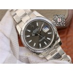 Rolex Noob Factory  Datejust 41mm  graues Zifferblatt 126334 replica