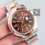  Rolex Datejust Noob Fabrik 126301 chocalate 41mm  replica