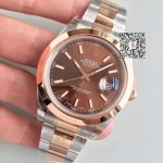  Rolex Datejust Noob Fabrik 126301 chocalate 41mm  replica