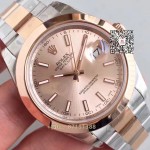 Rolex Noob factory 126301 18k Roségold datejust  41 mm Saphire replica 