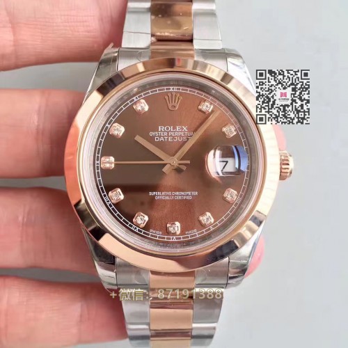 Rolex Noob factory 126301 18k Roségold two tone daytona 41 mm  replica 