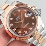 Rolex Noob factory 126301 18k Roségold two tone daytona 41 mm  replica 