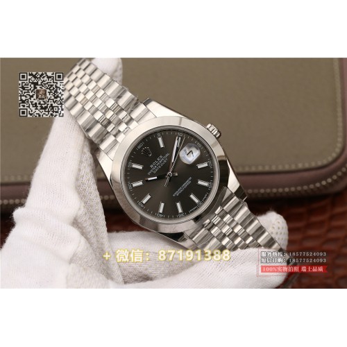  Rolex Noob Factory  Datejust 41mm 126300 grau replica