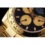 Rolex Noob Fabrik 116508 Vollgold Daytona schwarz replica 