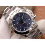 Rolex Noob Fabrik replica  Daytona blau stahl 116509