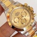 Rolex Noob factory Daytona 4130 Uhrwerk 116503 gelbes Gold Stahl replica