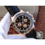 Rolex Noob Factory Daytona V8 16515LN coffee lederband replica