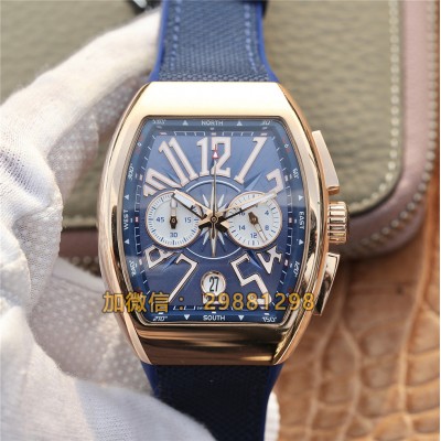 franck muller vanguard Roségold blau 45mm arabische Ziffern