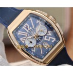 franck muller vanguard Roségold blau 45mm arabische Ziffern