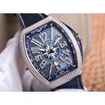 Franck Muller Vanguard Roségold blau 45mm Diamant