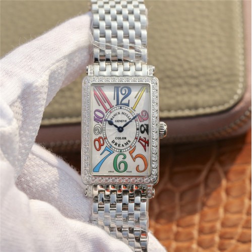 franck muller color dreams crazy hours diamond weiss