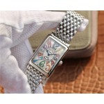 franck muller color dreams crazy hours arabische Ziffern stahl