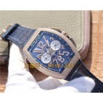 Franck Muller Vanguard blau 44mm Lederband