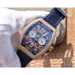 Franck Muller Vanguard blau 44mm Lederband