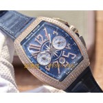 Franck Muller Vanguard blau 44mm Lederband