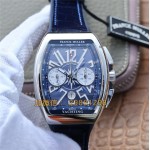 Franck Muller Vanguard blau stahl Lederband