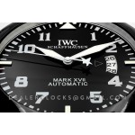 IWC Mark xvii  arabische ziffern DLC Schwarz  Wanduhr