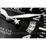 IWC Mark xvii  arabische ziffern DLC Schwarz  Wanduhr