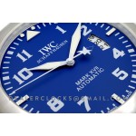 IWC Mark xvii  arabische ziffern stahl Blau Wanduhr